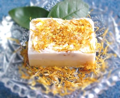 lemon meringue soap