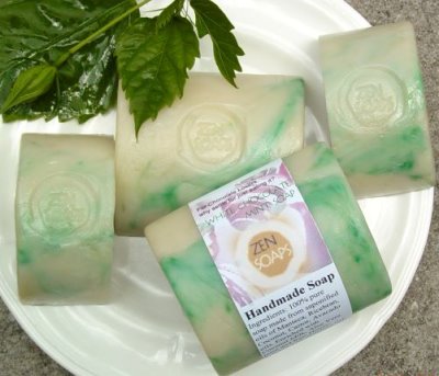 white chocolate mint soap